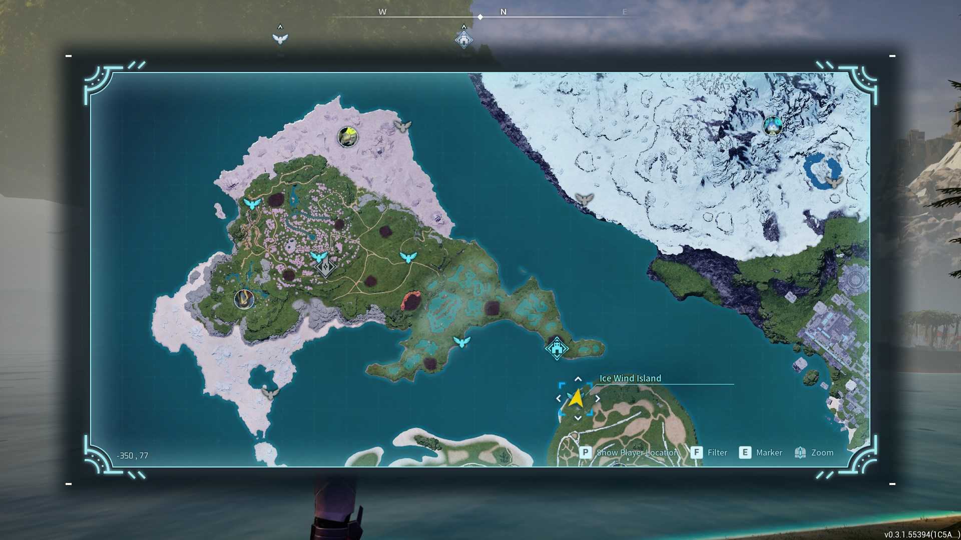 Beginne von Ice Wind Island in Palworld