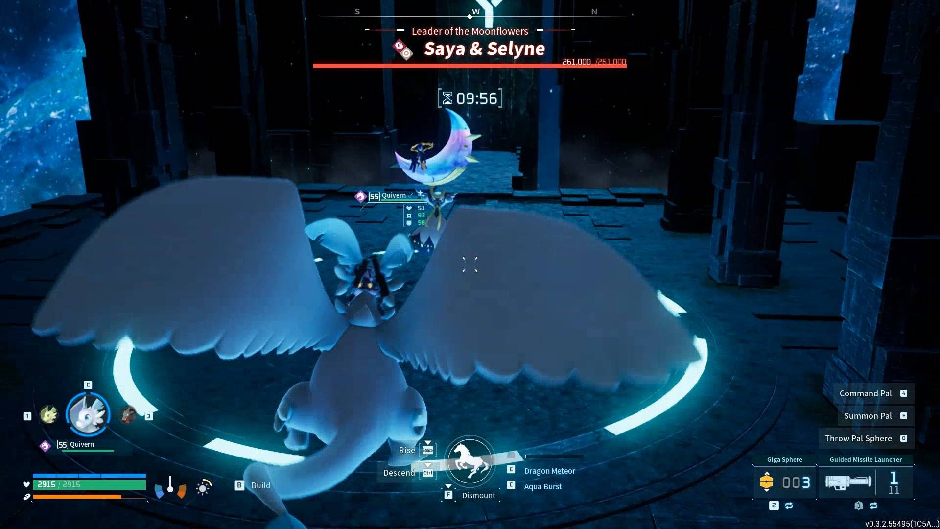 Rüste Jetragon für den Kampf im Palworld Sakurajima Update.