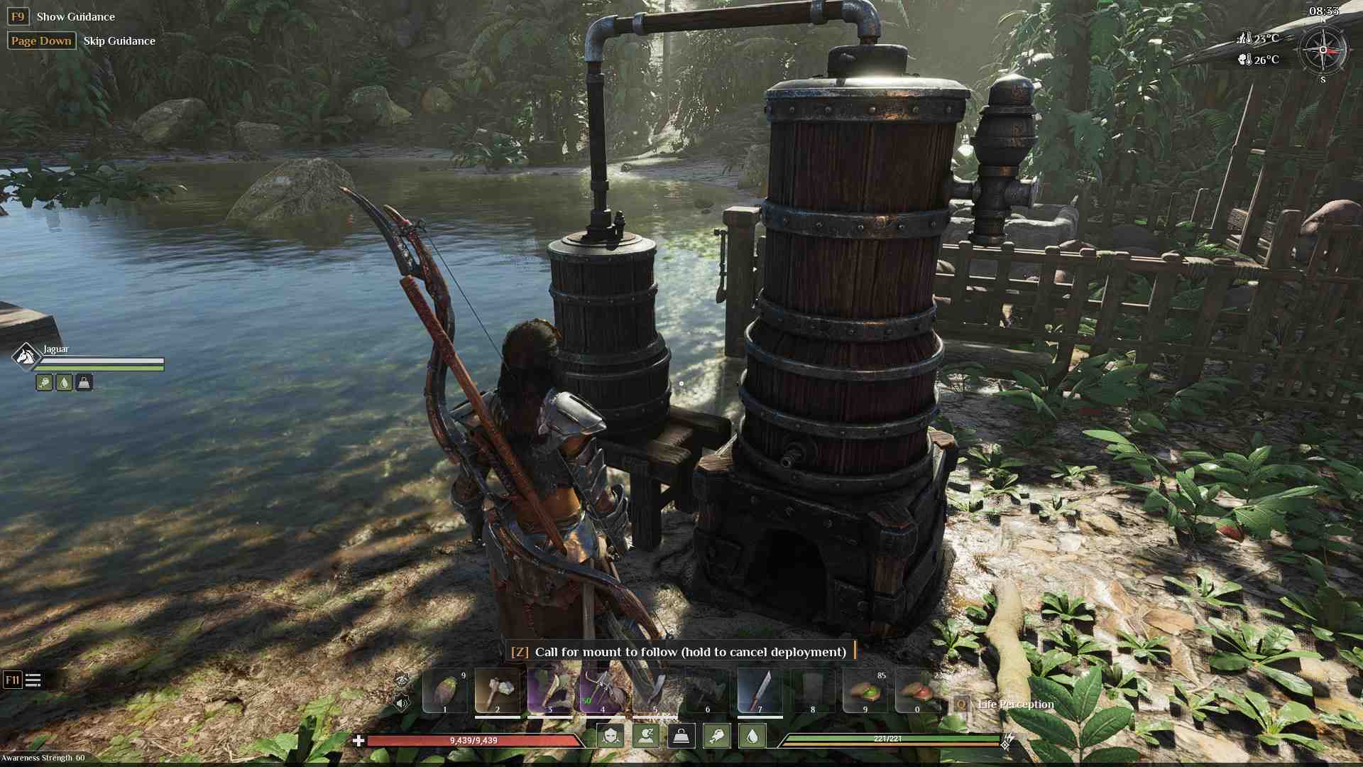 Build the Distiller at your camp in Soulmask