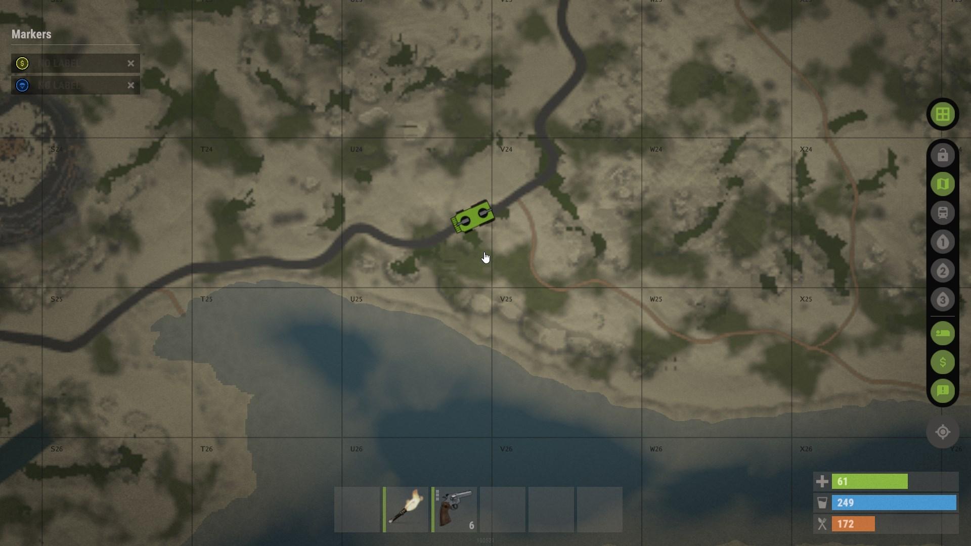 Entdecke das Symbol des Reisenden Händlers in Rust Road Renegades