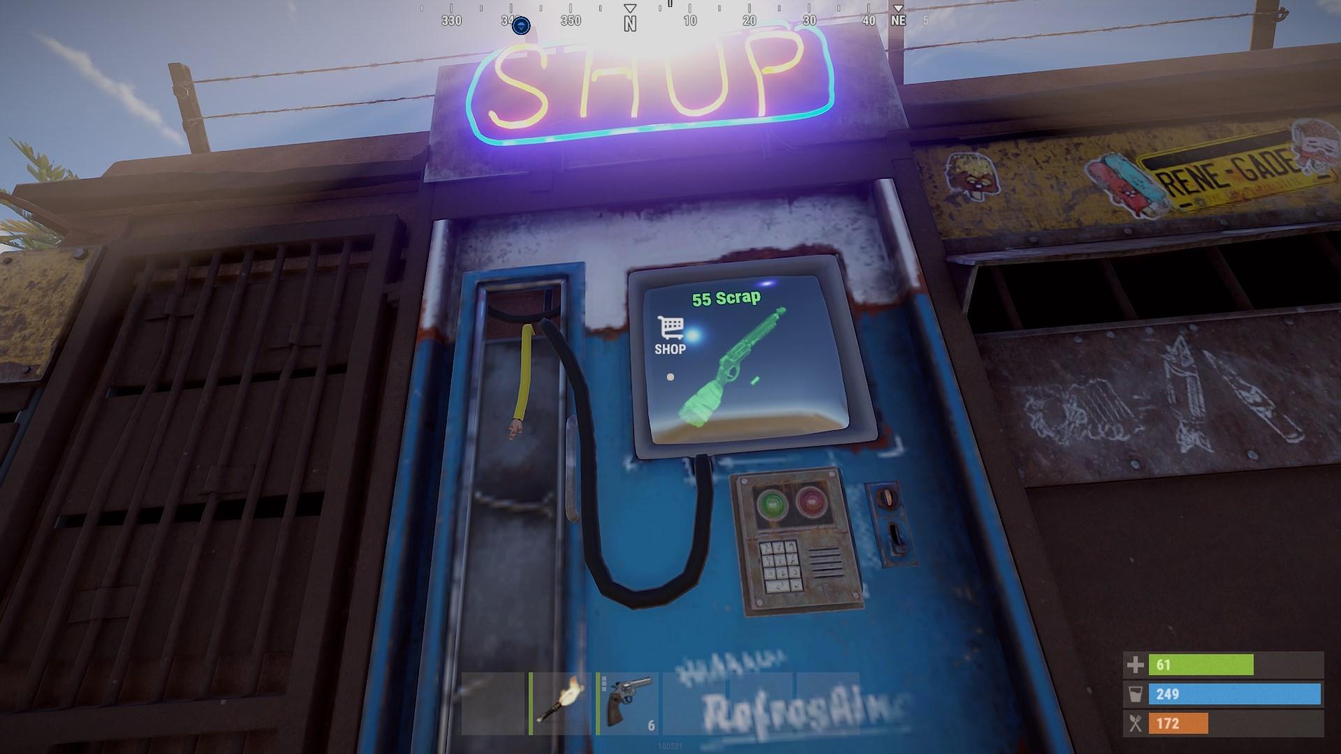 Shoppe schnell, bevor der Händler weiterzieht in Rust Road Renegades