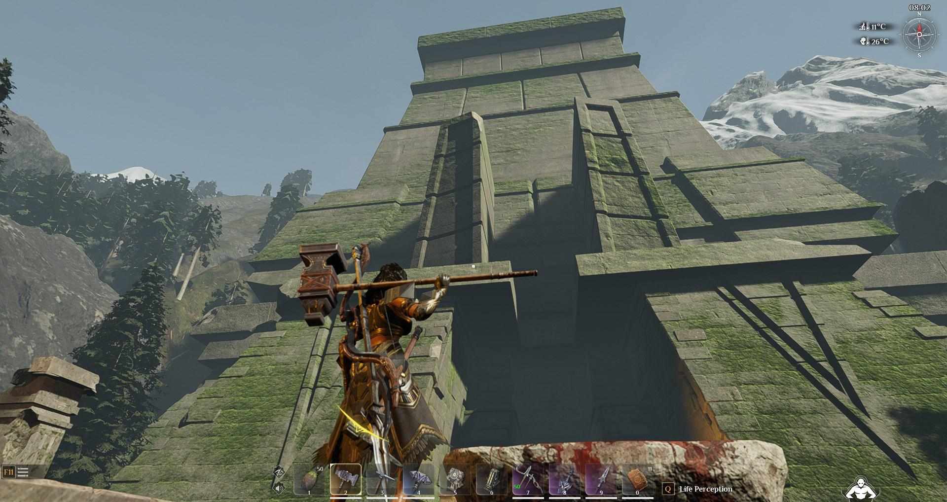 Besiege den Barbarian Fortress Boss in Soulmask.