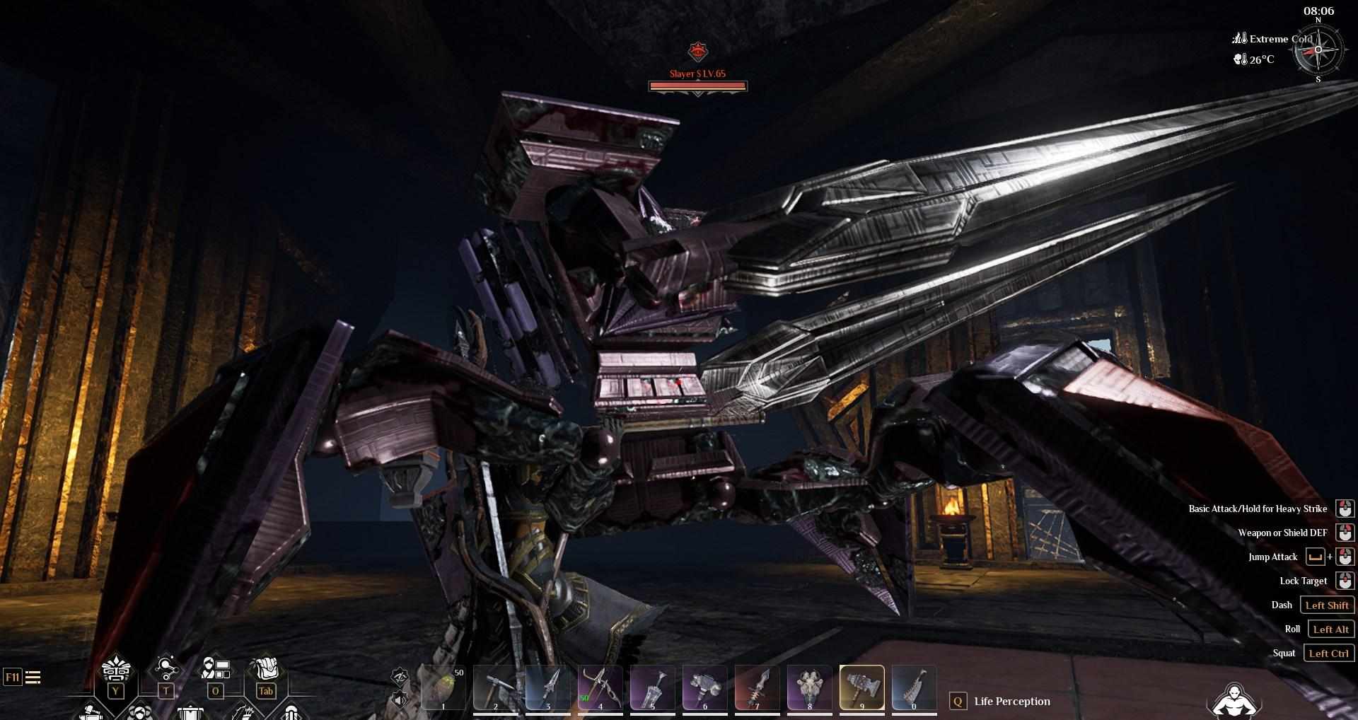 Besiege mechanische Wächter in Soulmask.