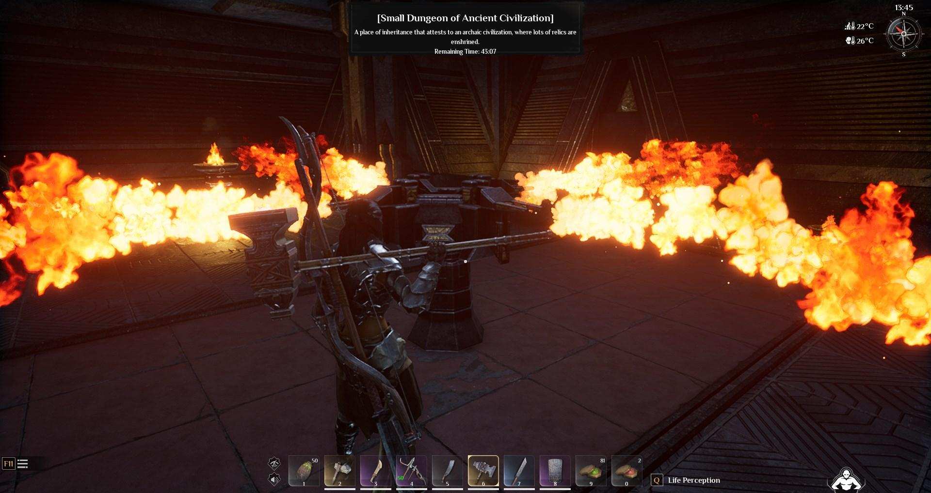 Achte auf die Fallen im Ancient Dungeon
