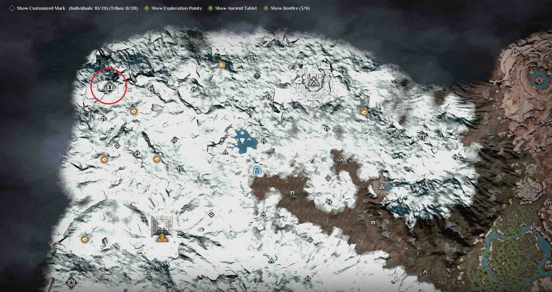 Erkunde die Ancient Ruins im Snow Mountains-Biom in Soulmask