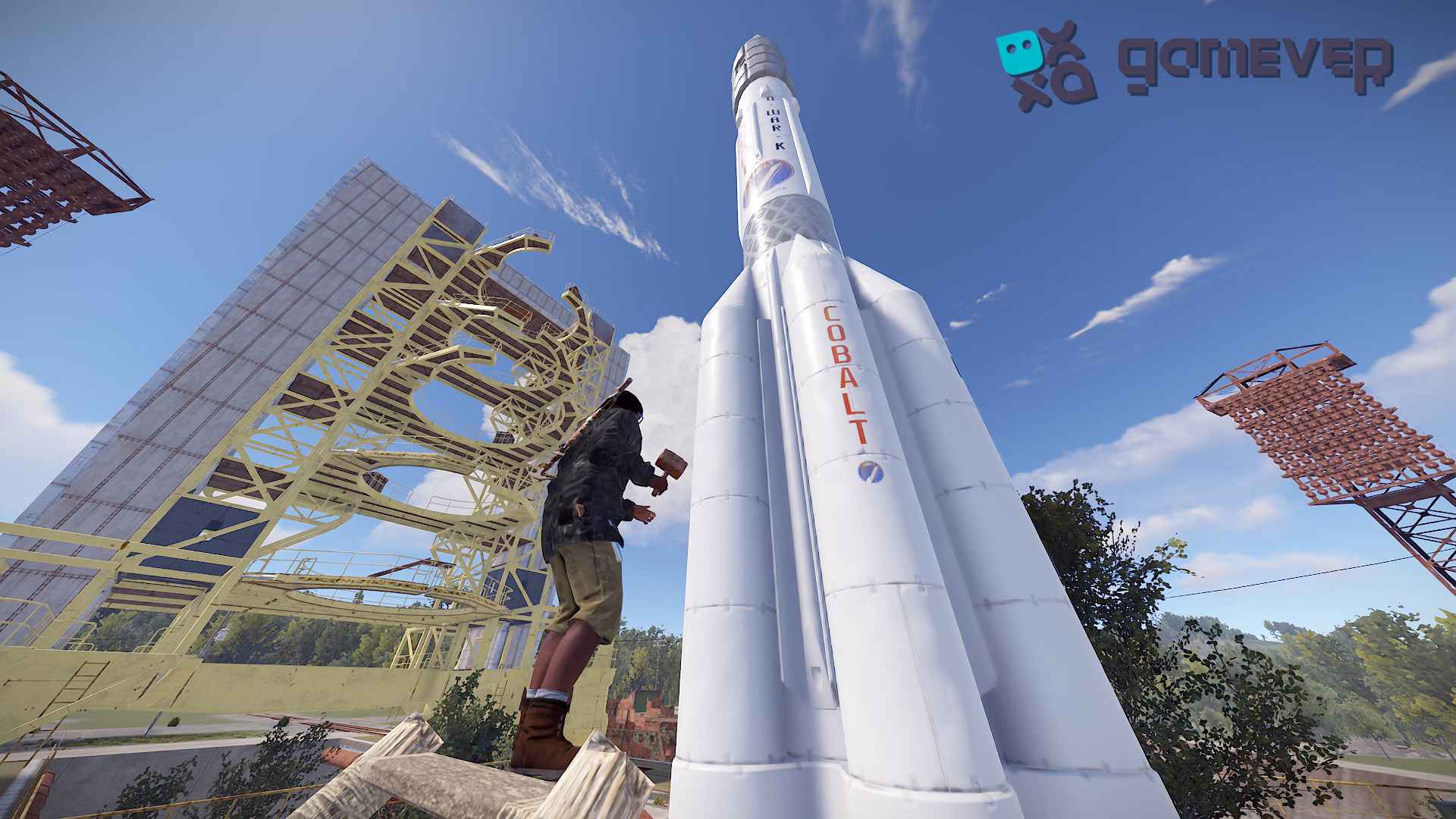 Construye estructuras de cualquier grado con el Modo Creativo en Rust Road Renegade