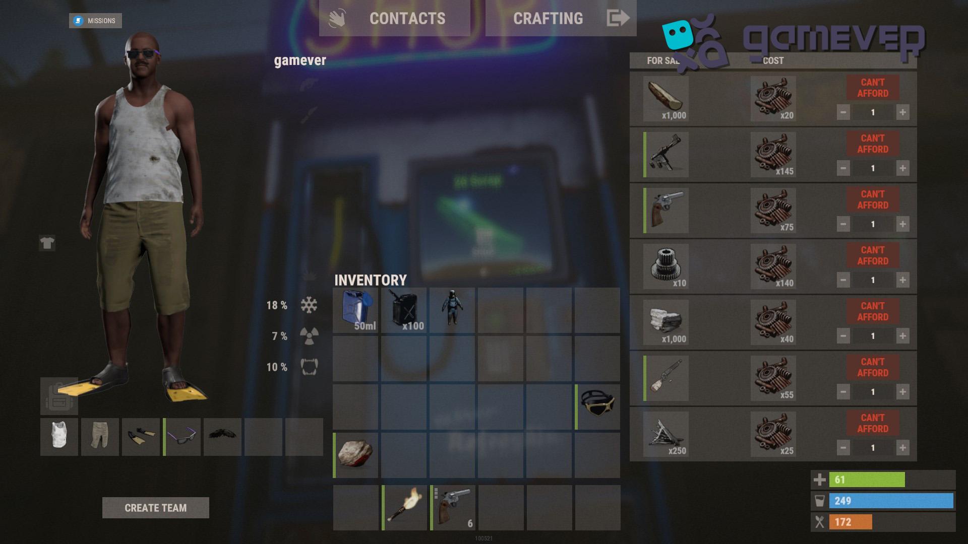 Explora el inventario único del vendedor en Rust Road Renegades