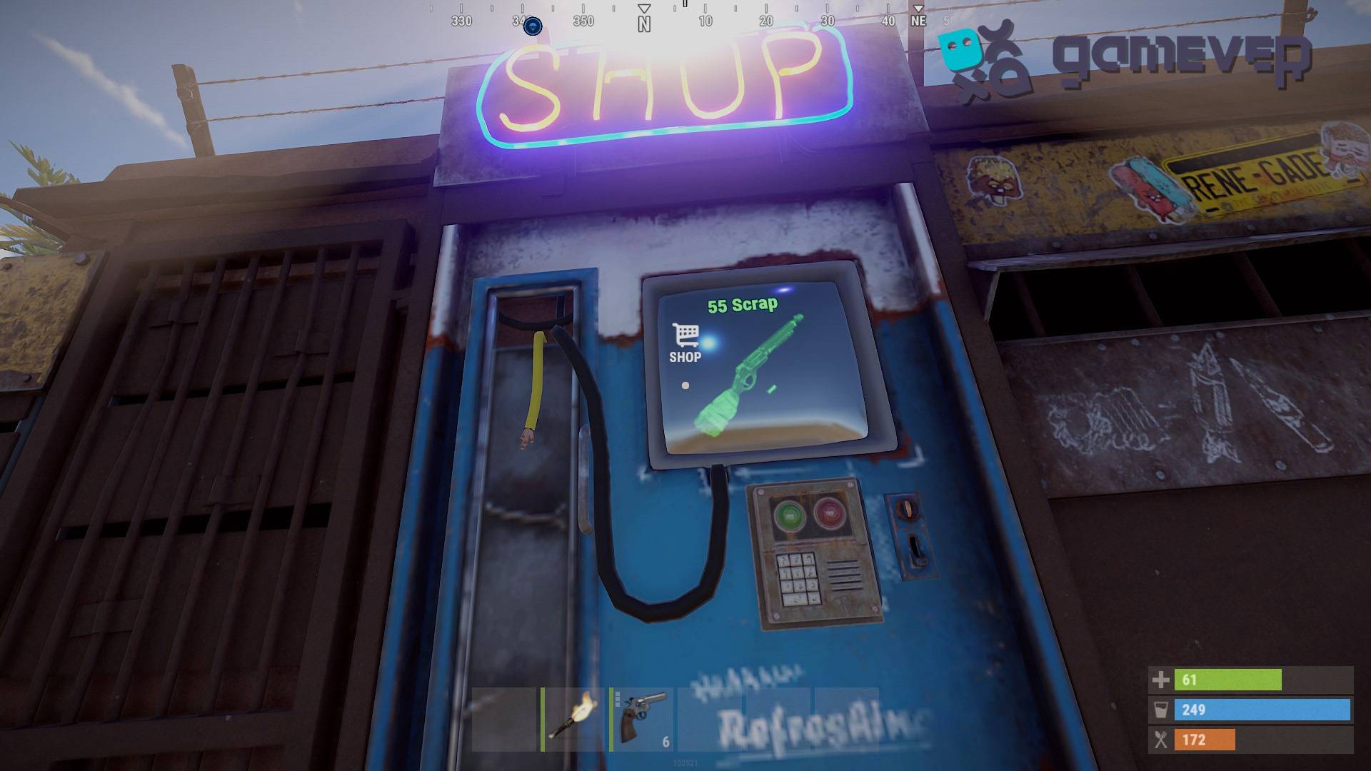 Compra rápidamente antes de que el vendedor se mueva en Rust Road Renegades