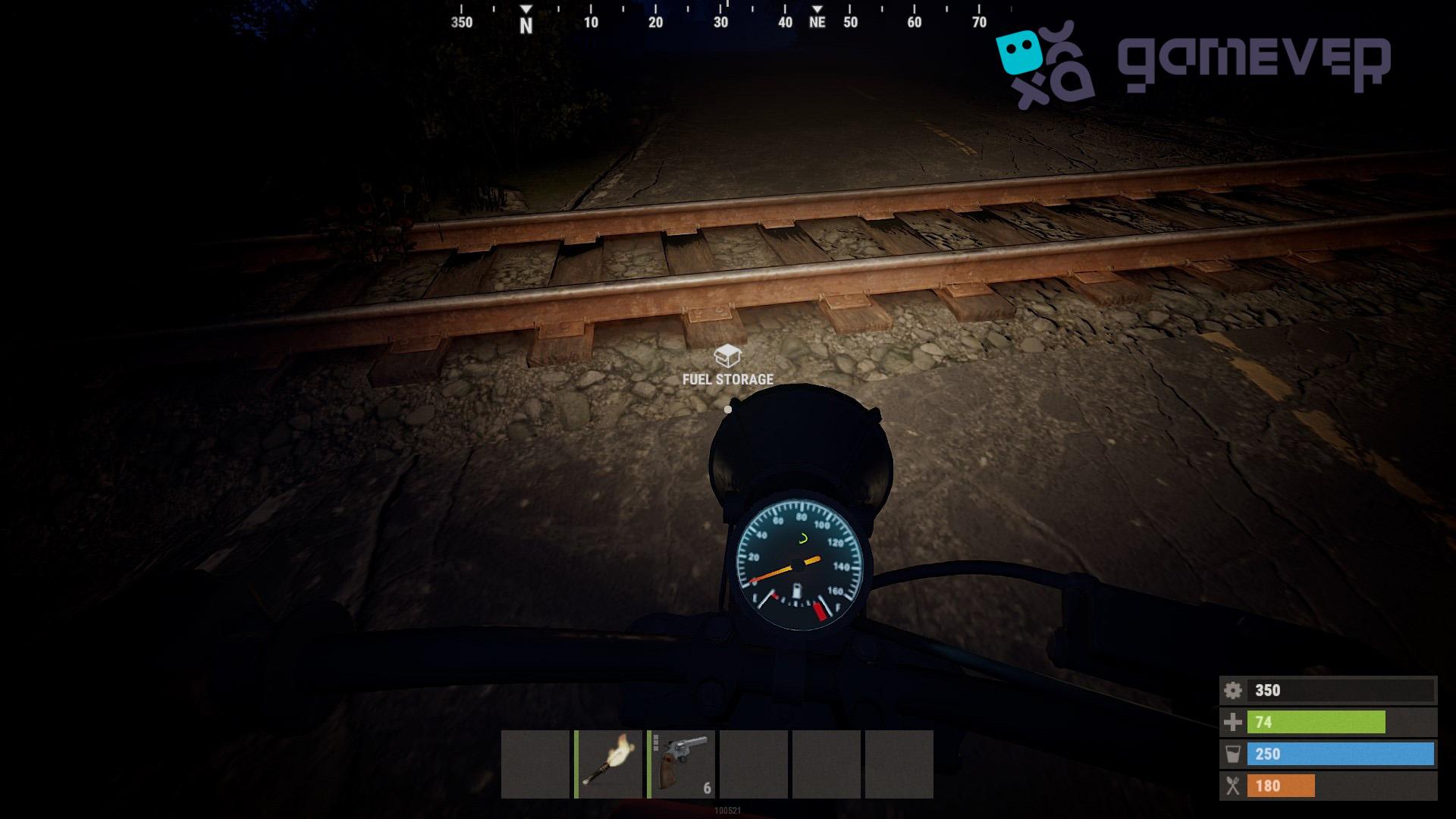 Stay alert for obstacles on the road in Rust Road Renegades
