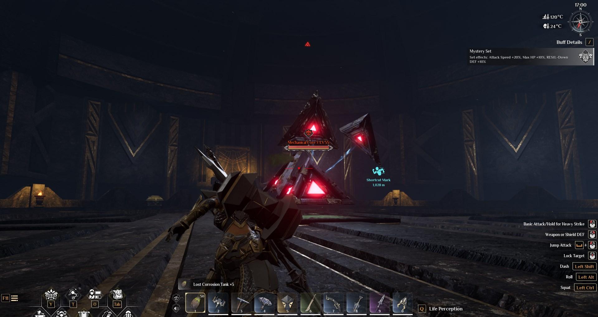 Besiege den Endboss, um die nächste Tür freizuschalten.