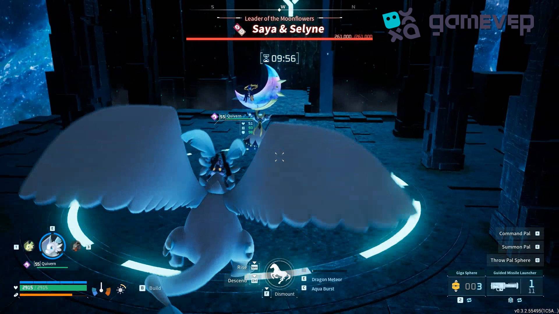 Equipa a Jetragon para la batalla en la Actualización de Sakurajima de Palworld.