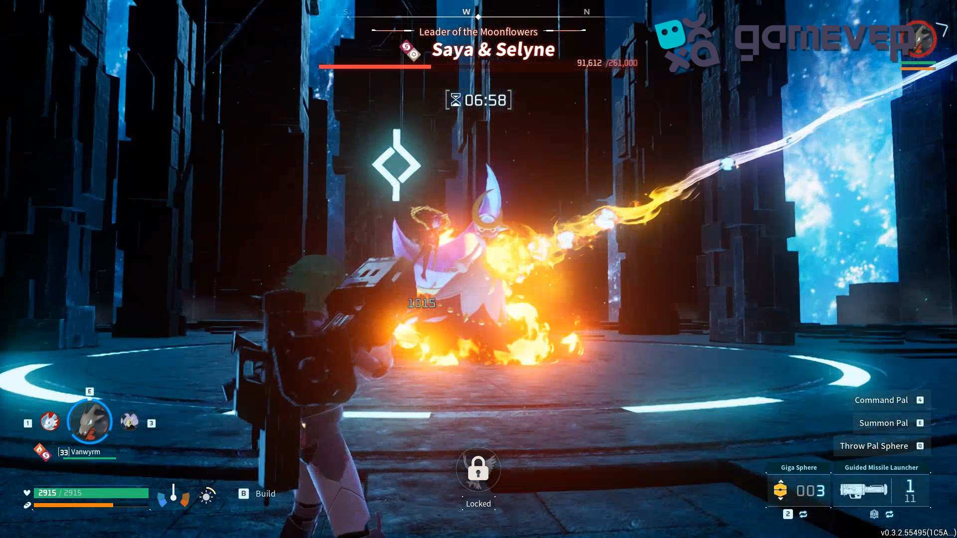 Mantén ocupada a Selyne con Pals de Dragón en la Actualización de Sakurajima de Palworld.