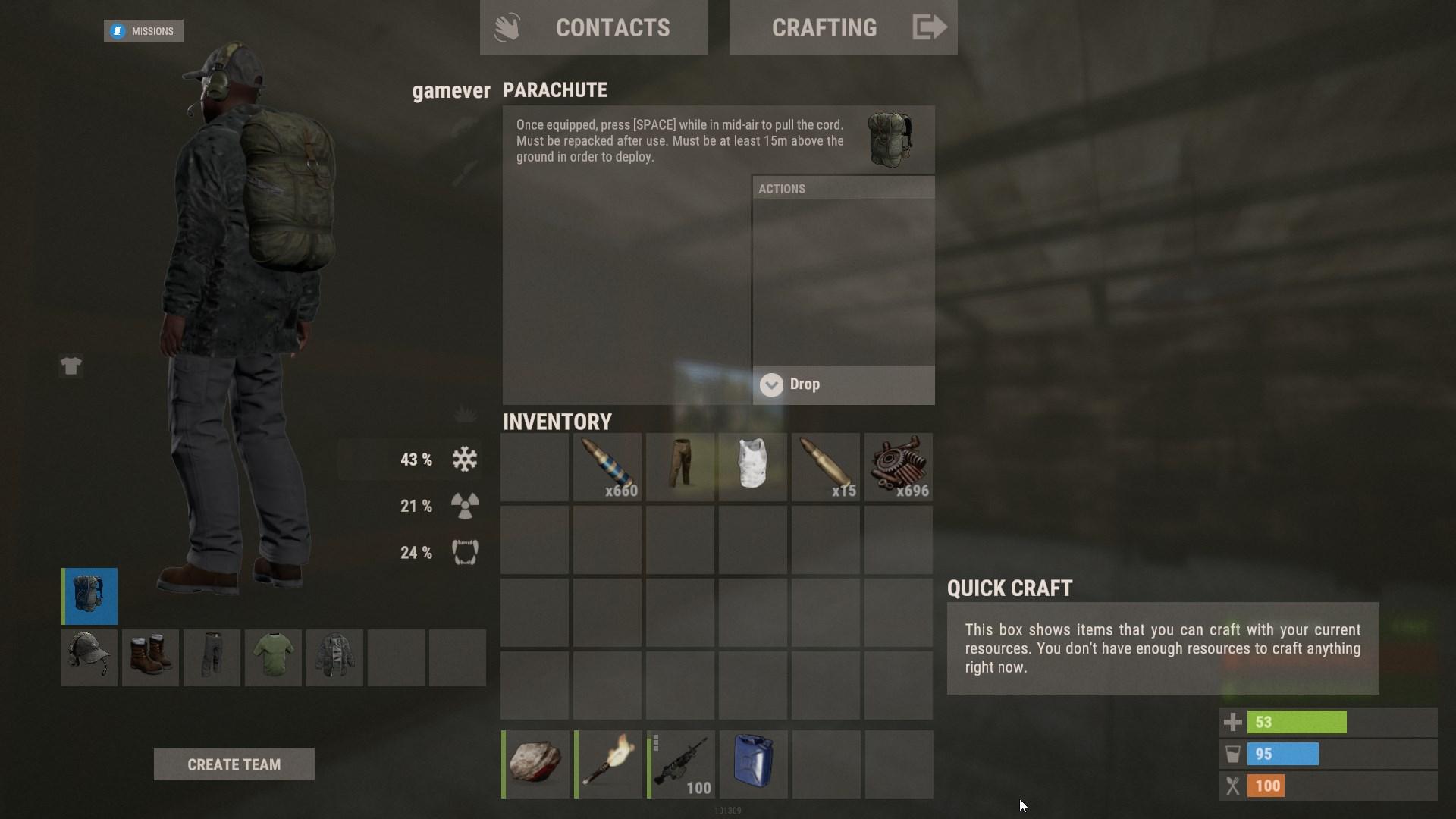 Rüste deinen Fallschirm im Rust Road Renegades Update aus, um sichere Landungen zu gewährleisten