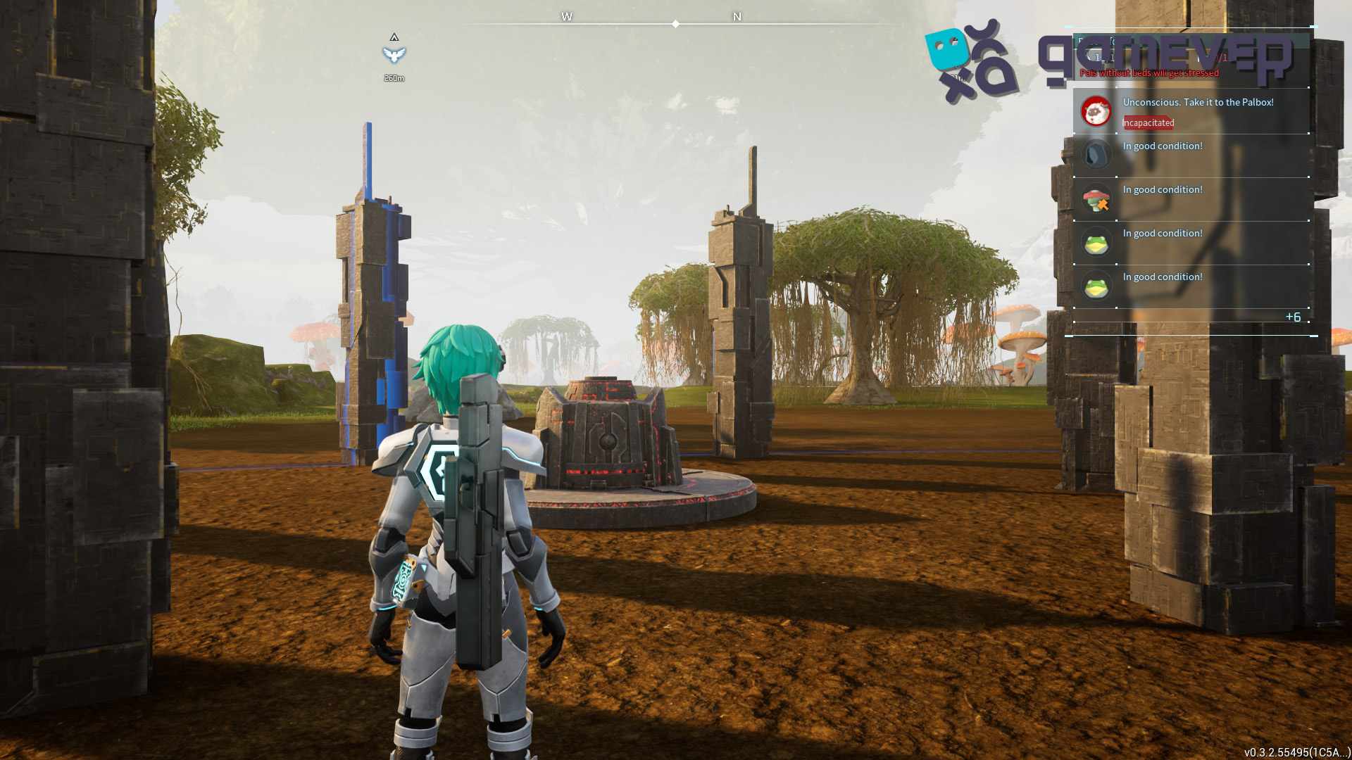 Construye el Altar de Invocación en Palworld Sakurajima.