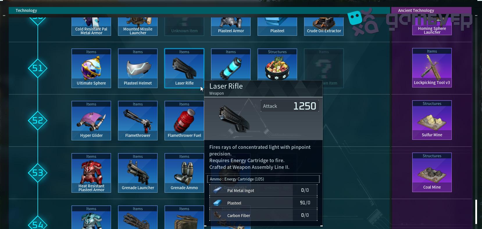 Desbloquea el Rifle Láser en Palworld Sakurajima.