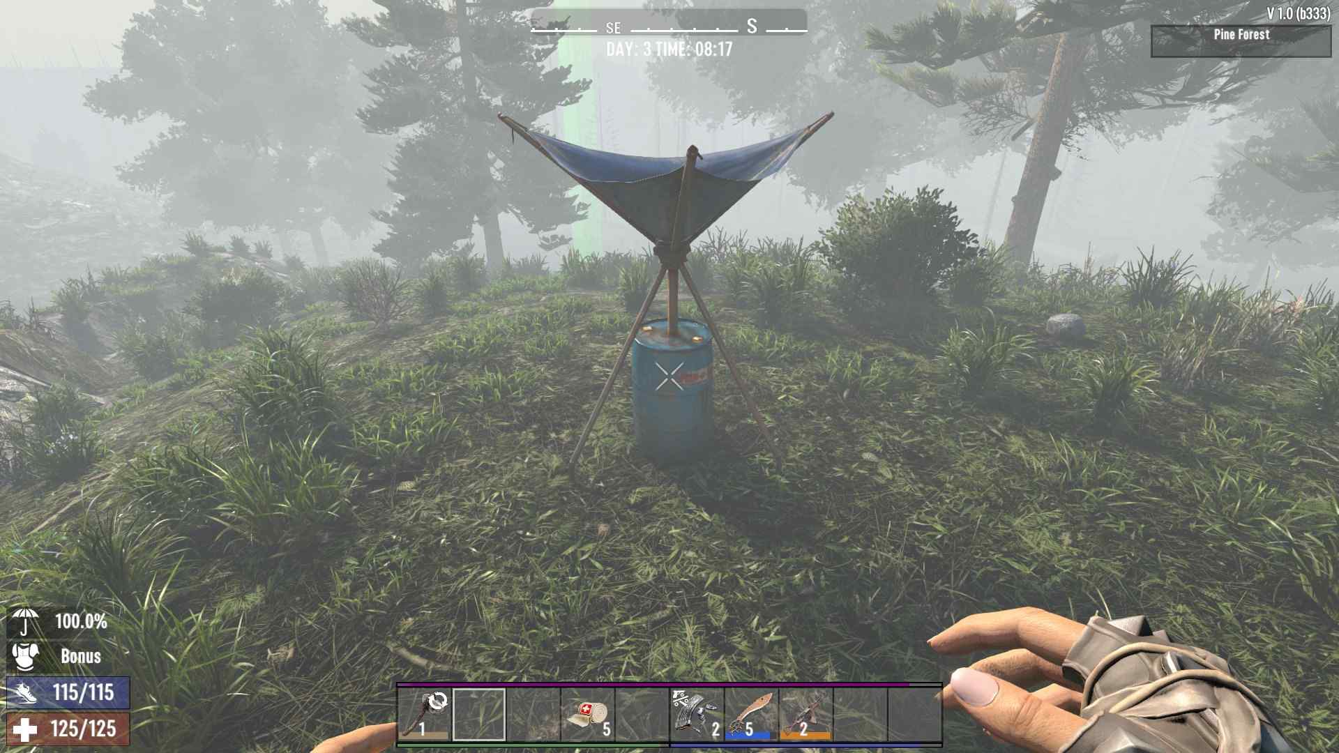 Überprüfe und leere regelmäßig deinen Taukollektor im 7D2D Update 1.0