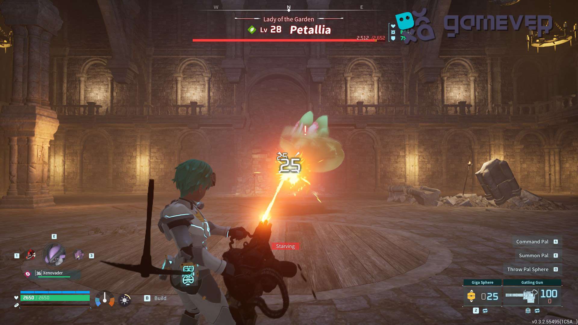 Disfruta de tu nueva Ametralladora Gatling en Palworld Sakurajima.