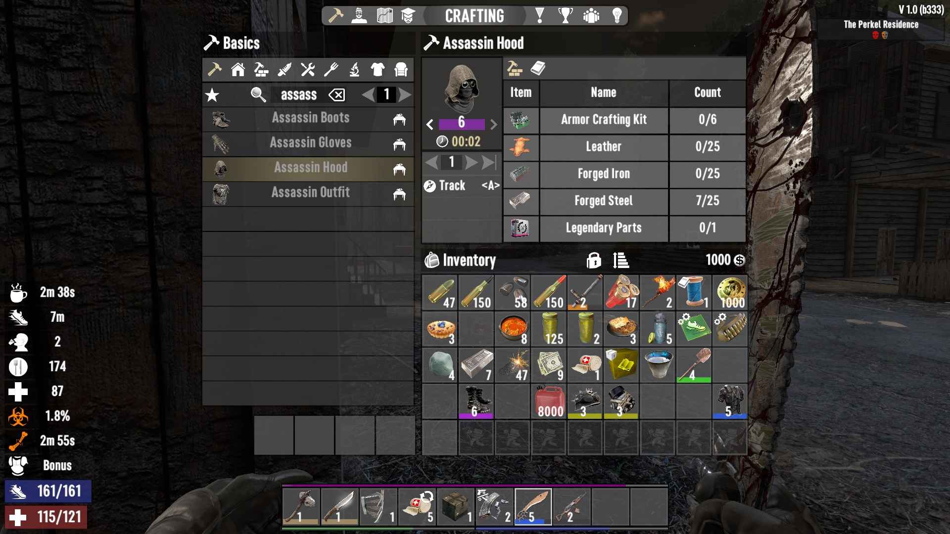 Bleib selbst in hellen Bereichen verborgen mit der Assassin’s Armor in 7D2D Update 1.0