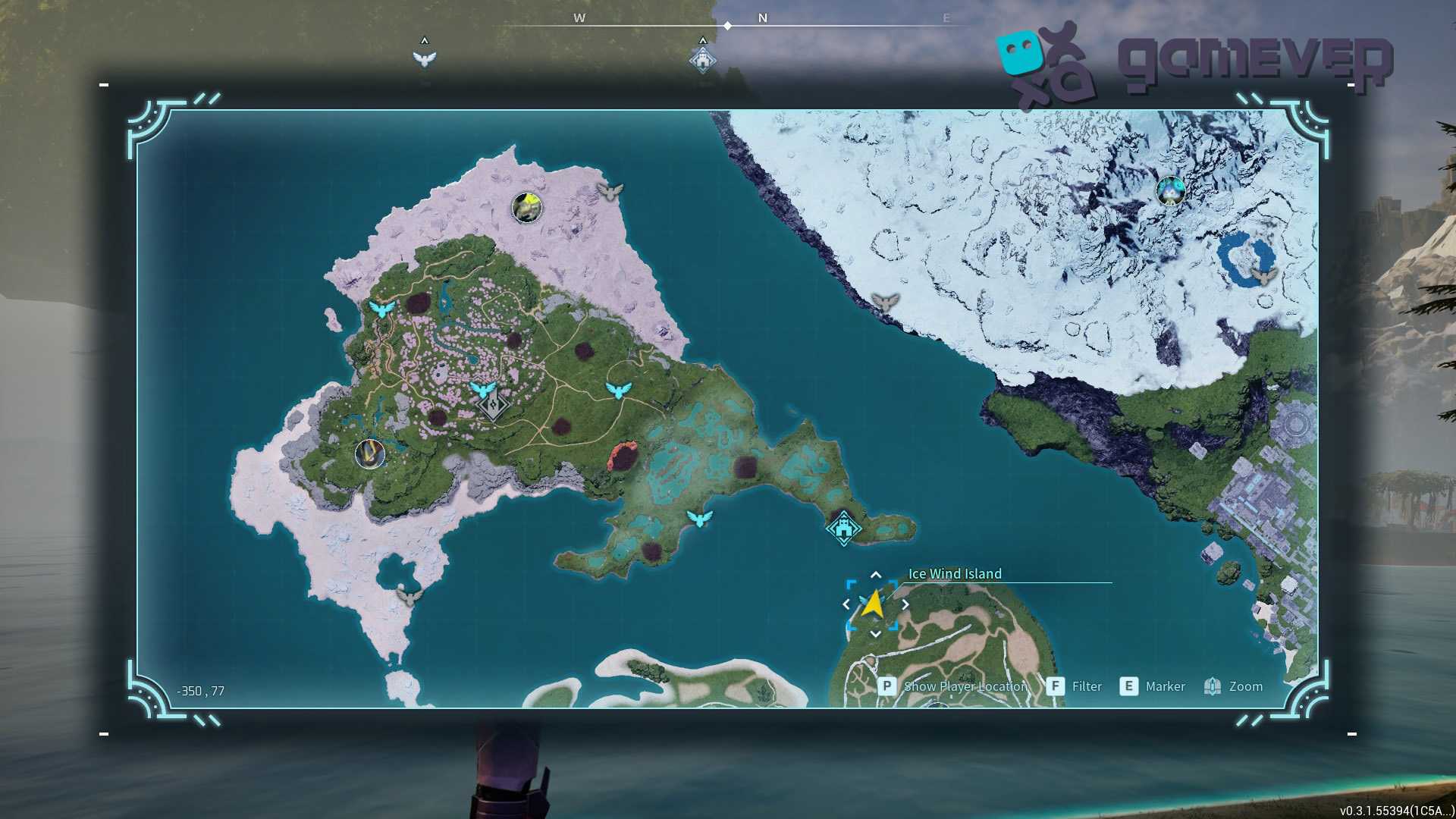 Comienza desde la Isla del Viento Helado en Palworld