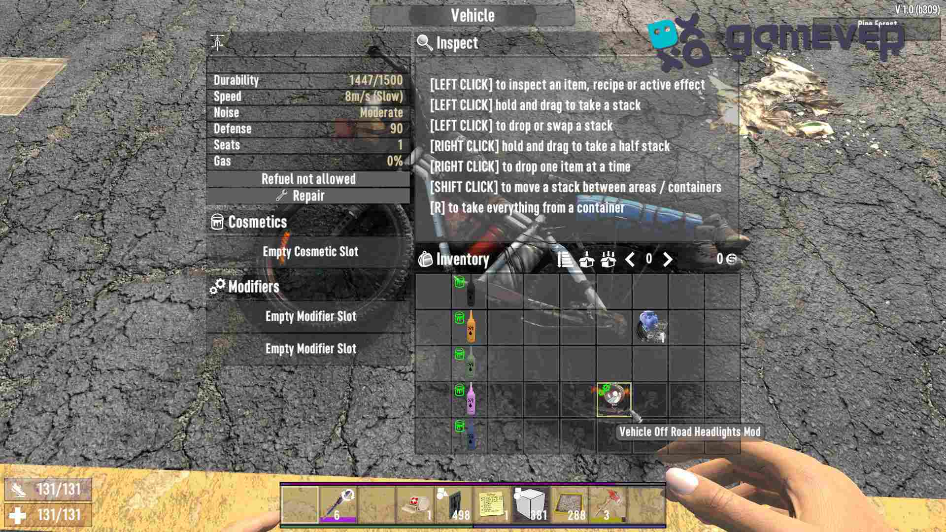 Instala el Mod de Faros Todo Terreno en 7 Days to Die