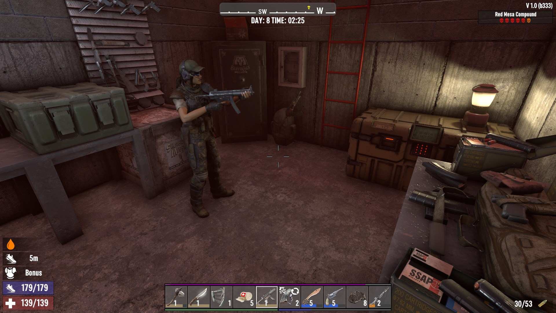 Finde Kommando-Rüstungsteile in hochwertigen Beute-Drops in 7D2D Update 1.0