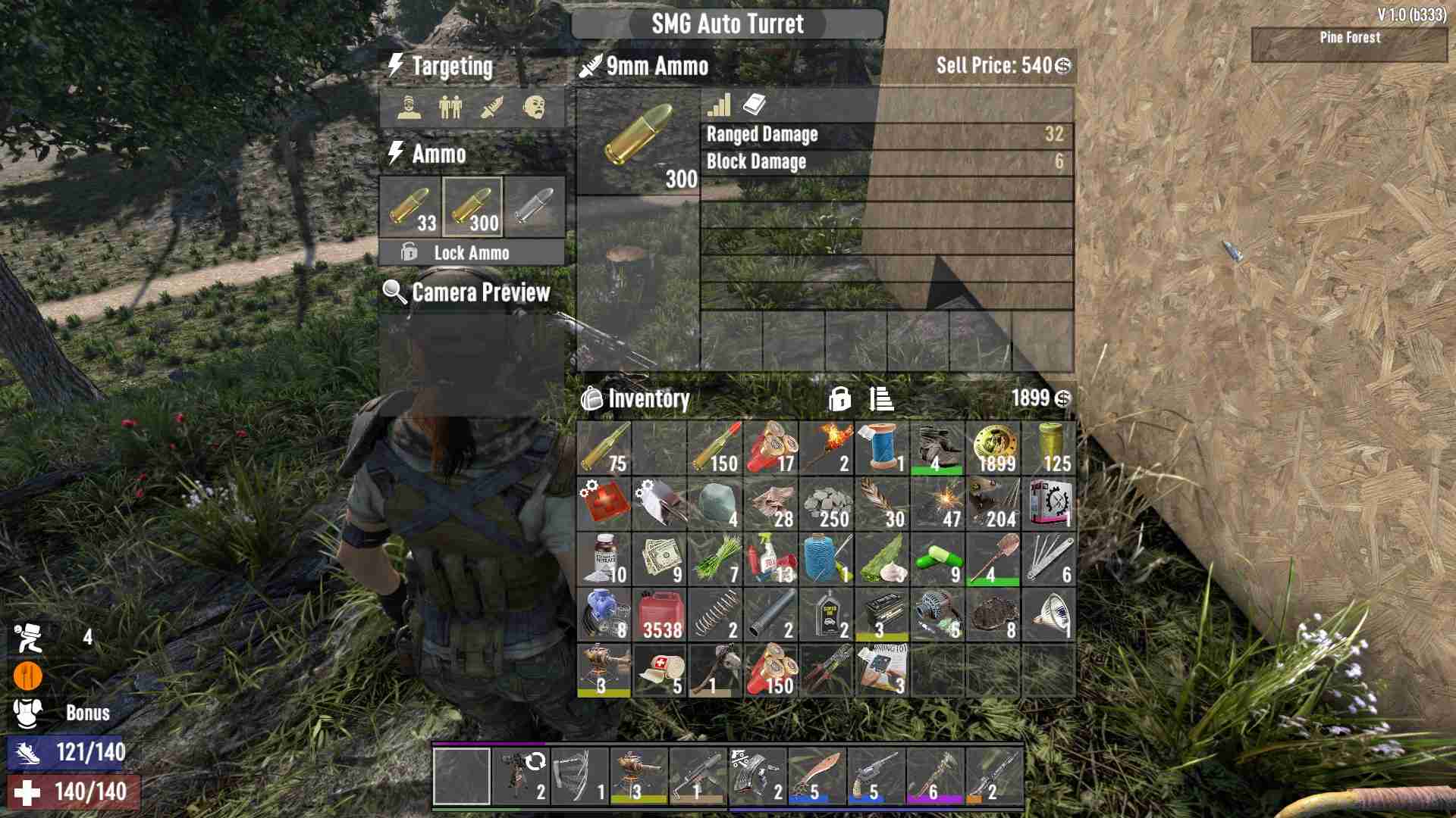 Lade Munition in dein SMG-Geschütz in 7D2D Update 1.0