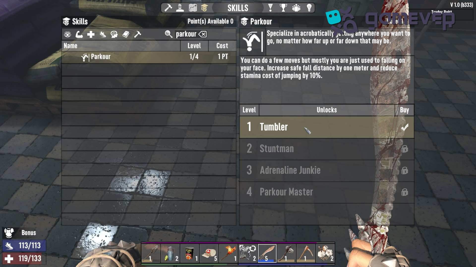 Combina habilidades y equipamiento para un combate definitivo en la Actualización 1.0 de 7 Days to Die