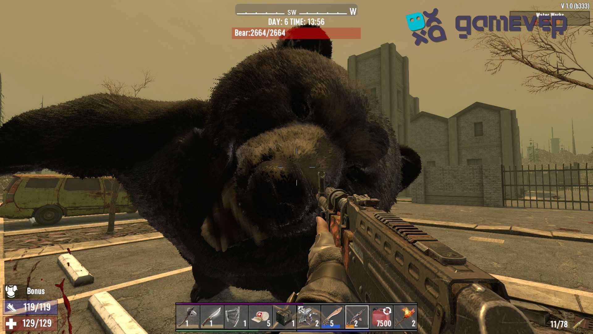 Prepárate para enfrentarte a zombis, bestias y animales salvajes en el Bosque Quemado en la Actualización 1.0 de 7 Days to Die
