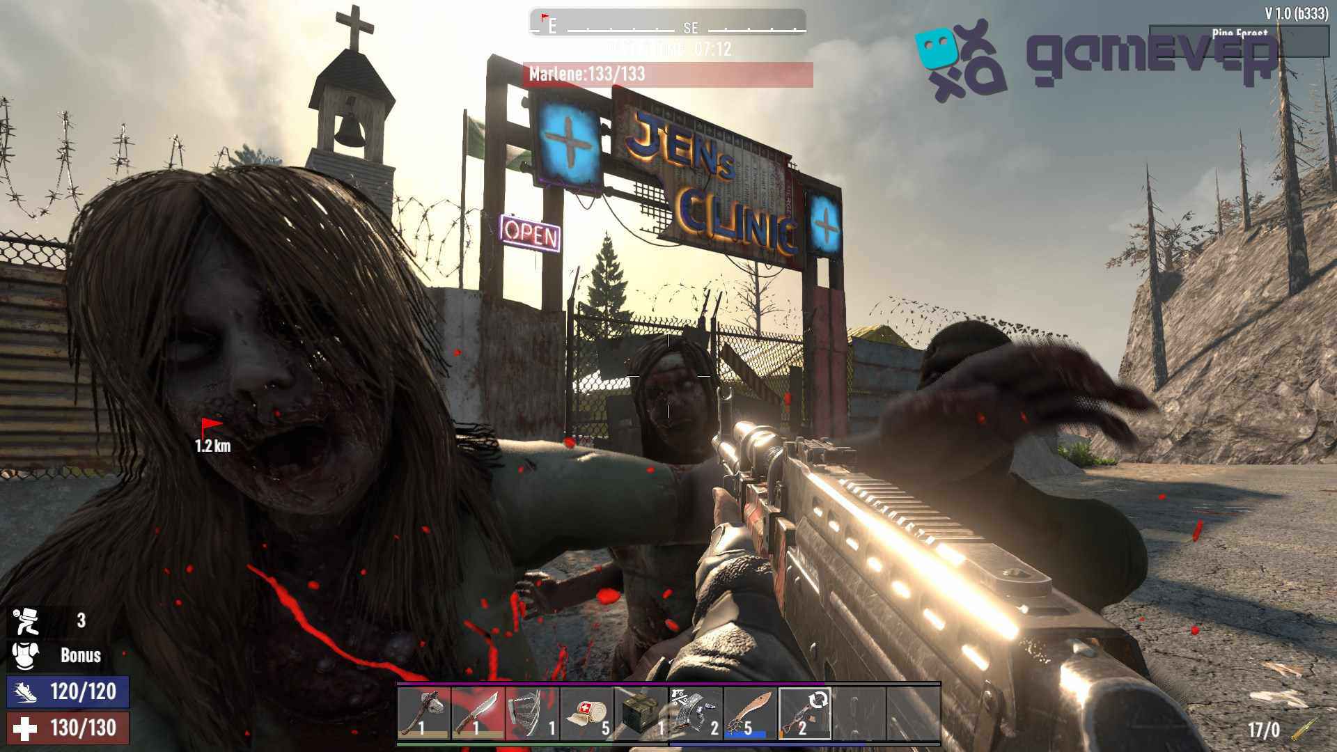 Navega por el terreno quemado para encontrar a Jen en 7D2D Actualización 1.0