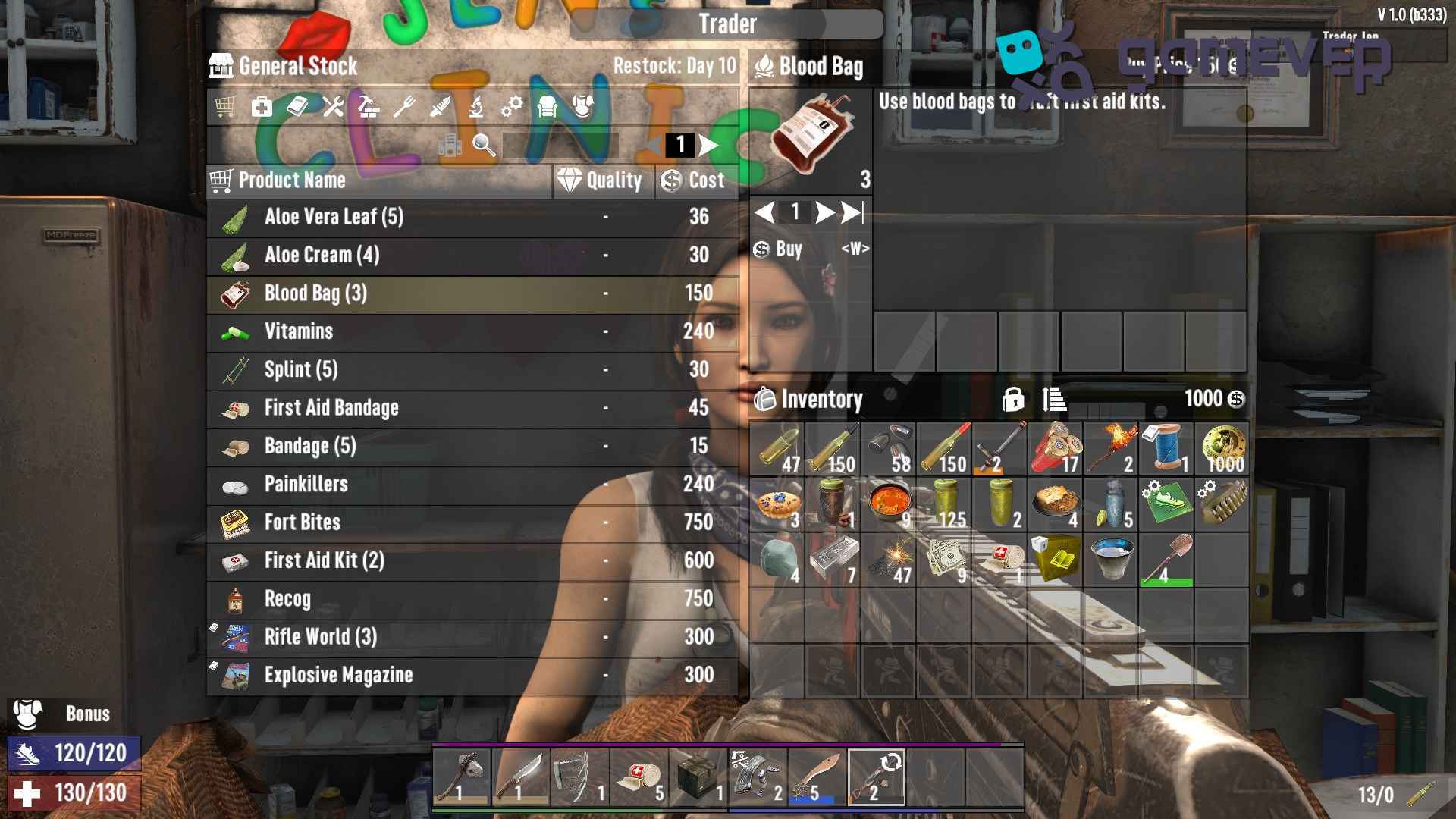 Abastece tu equipo con Jen en 7D2D Actualización 1.0