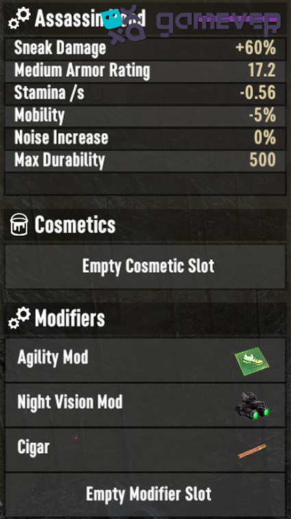 Modifica tu armadura con las modificaciones necesarias para ser rápido y ágil en la Actualización 1.0 de 7 Days to Die