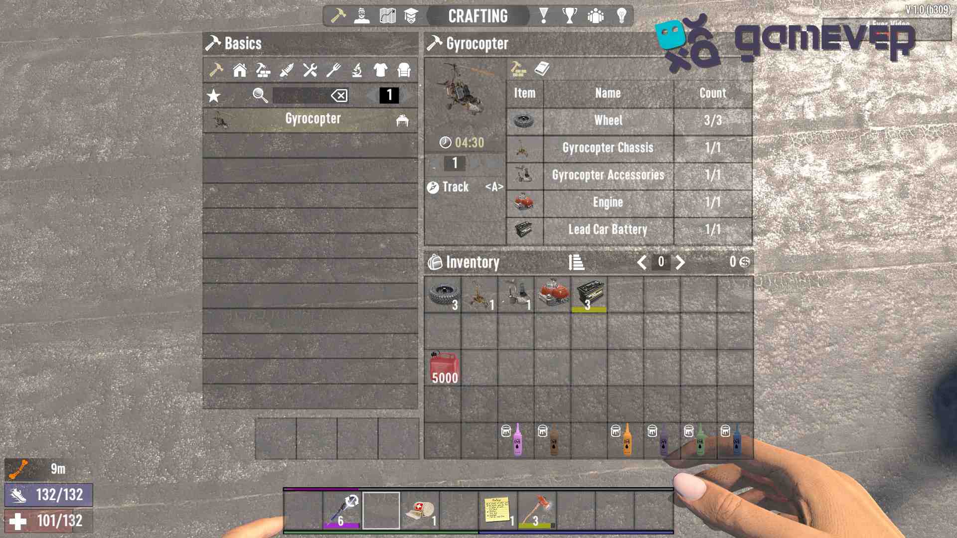 Reúne todas las partes necesarias para tu autogiro en 7 Days to Die