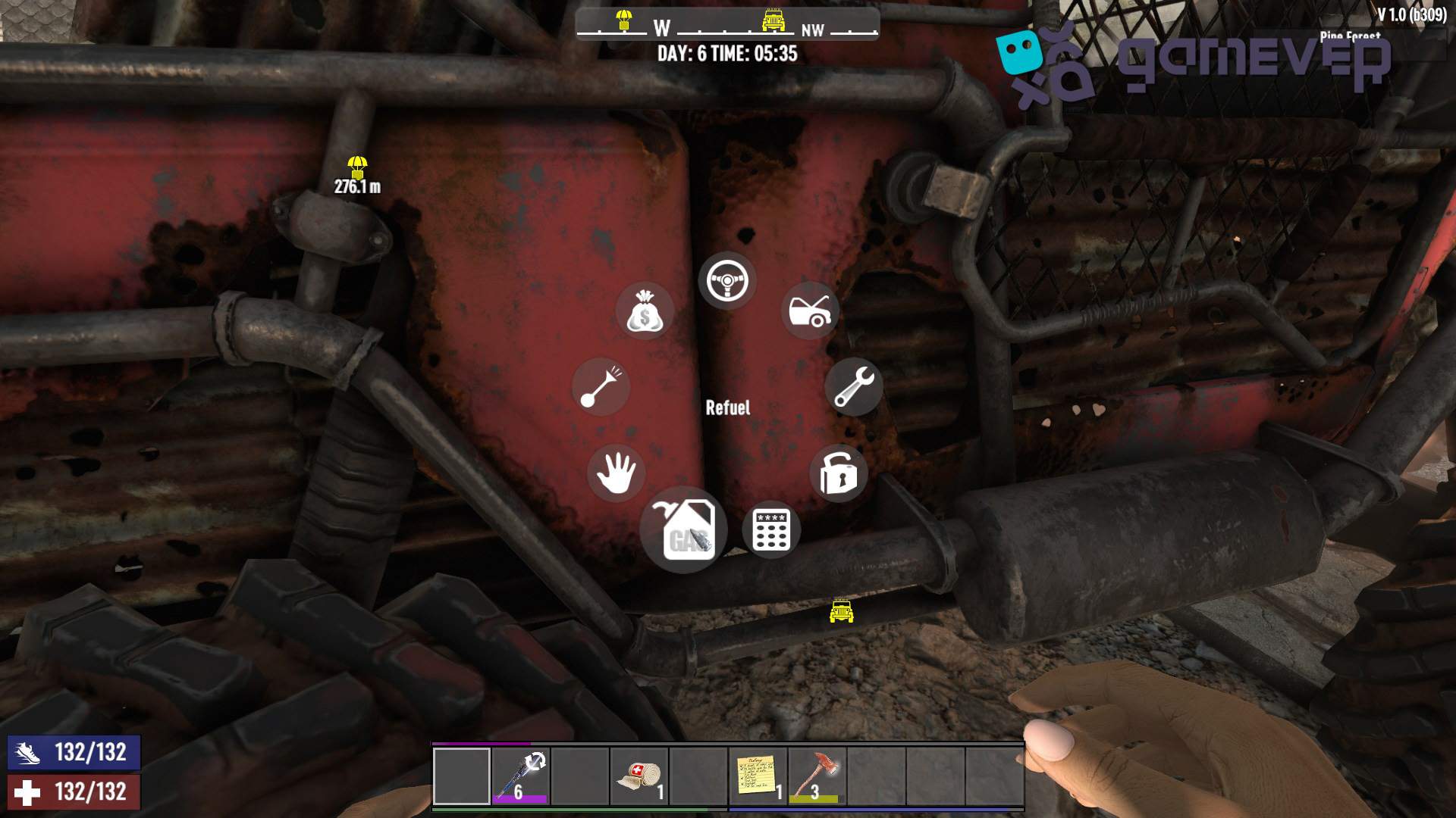Explora el mundo de 7 Days to Die en busca de gasolina y kits de reparación