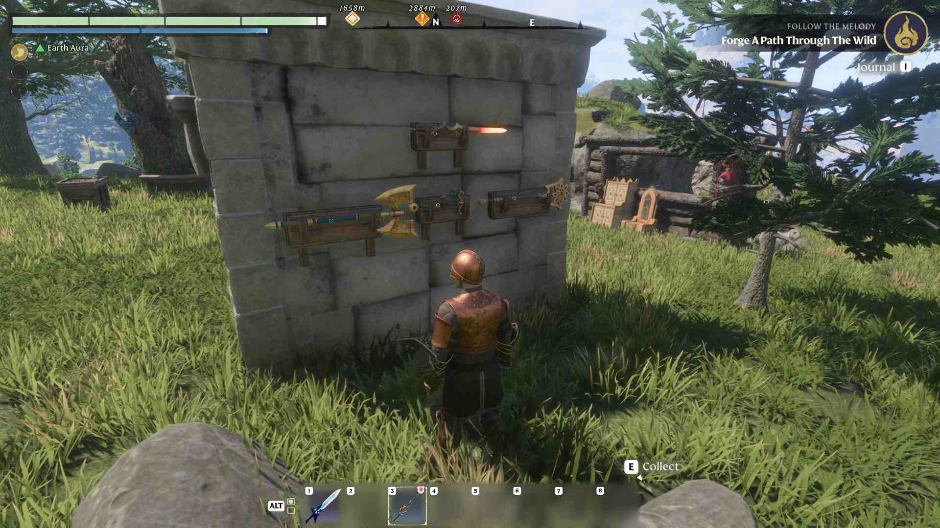 Präsentiere deine Schwerter in Enshrouded Update 3