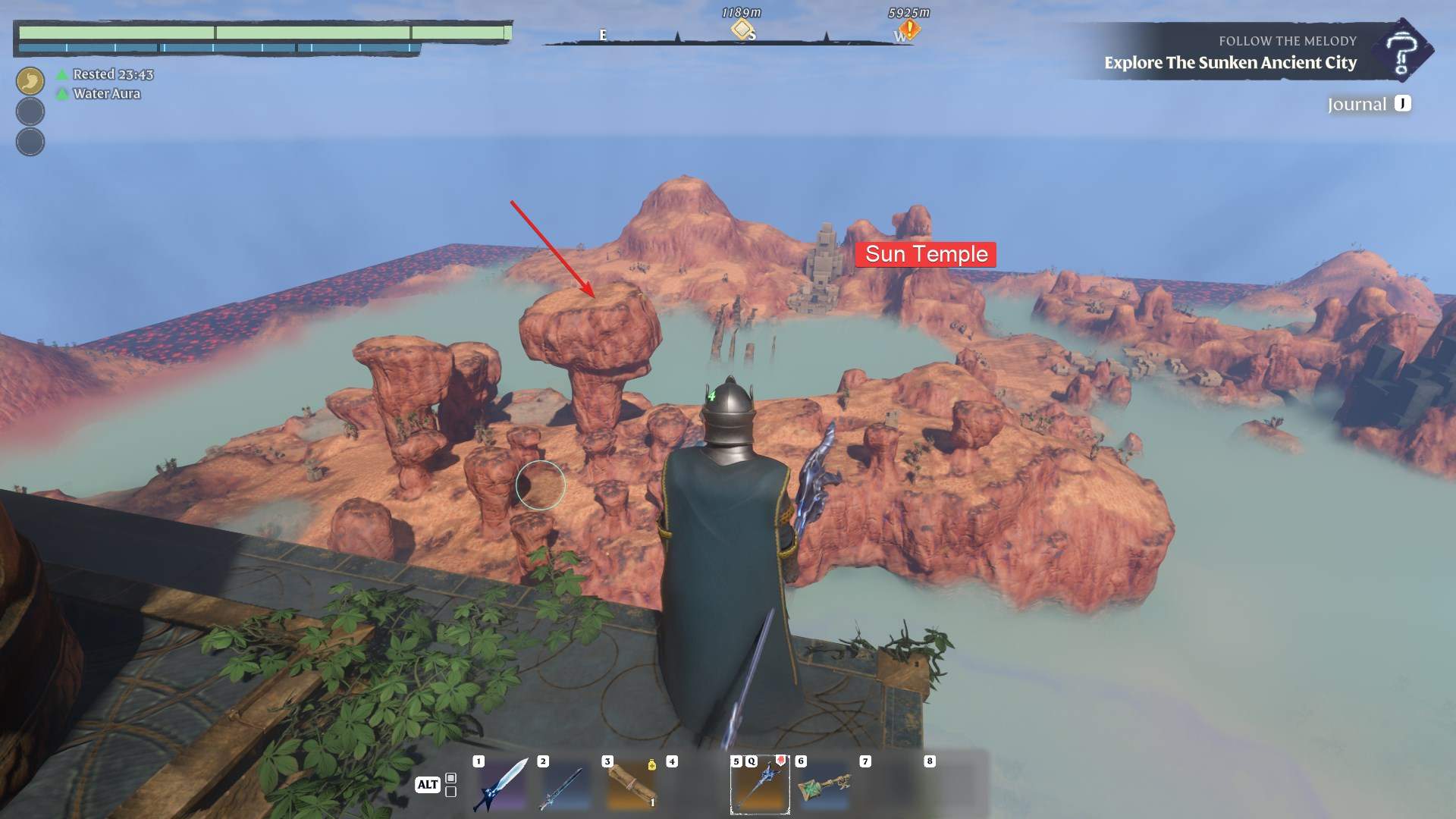 Finde die einzigartige Felsformation in der Nähe des Sonnentempels in Enshrouded: Back to the Shroud Update
