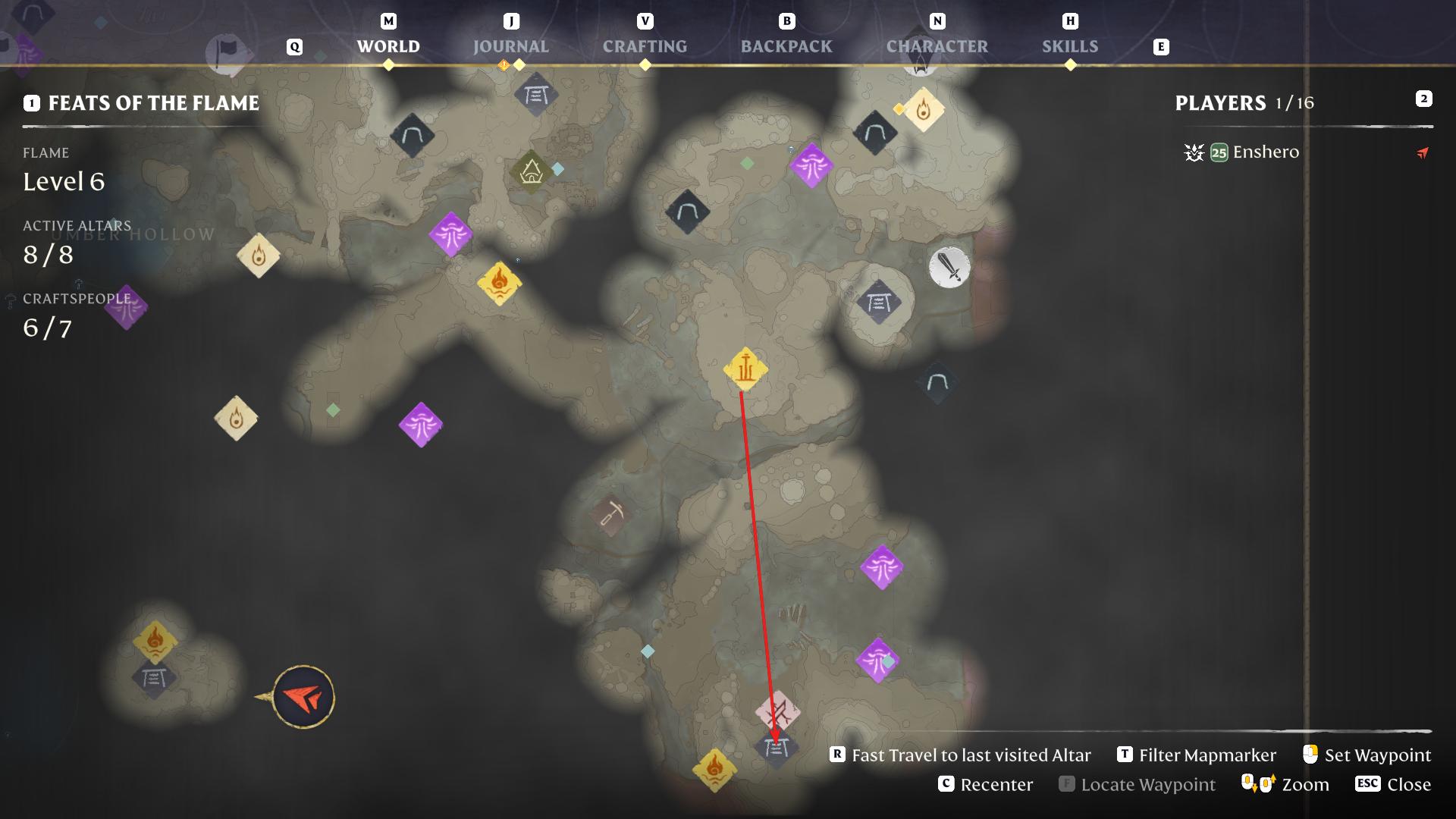 Gleite zum Kindle Wastes Ancient Spire in Enshrouded: Back to the Shroud Update