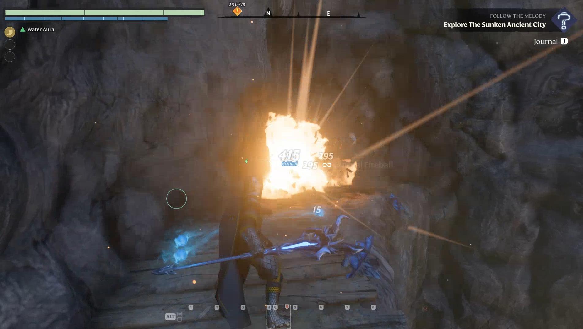 Sprenge Deinen Weg zum Fossil mit explosiven Fässern in Enshrouded Back to the Shroud Update