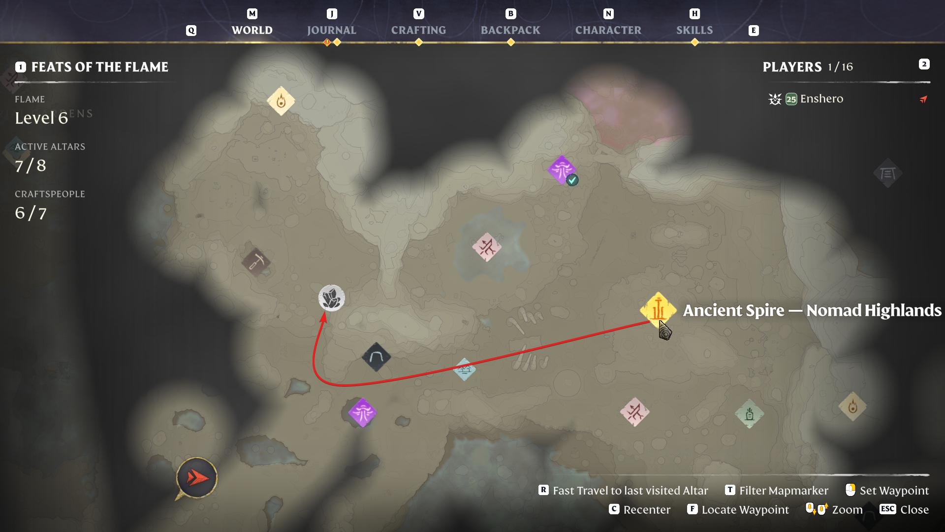 Gleite vom alten Turm in Enshrouded Back to the Shroud Update