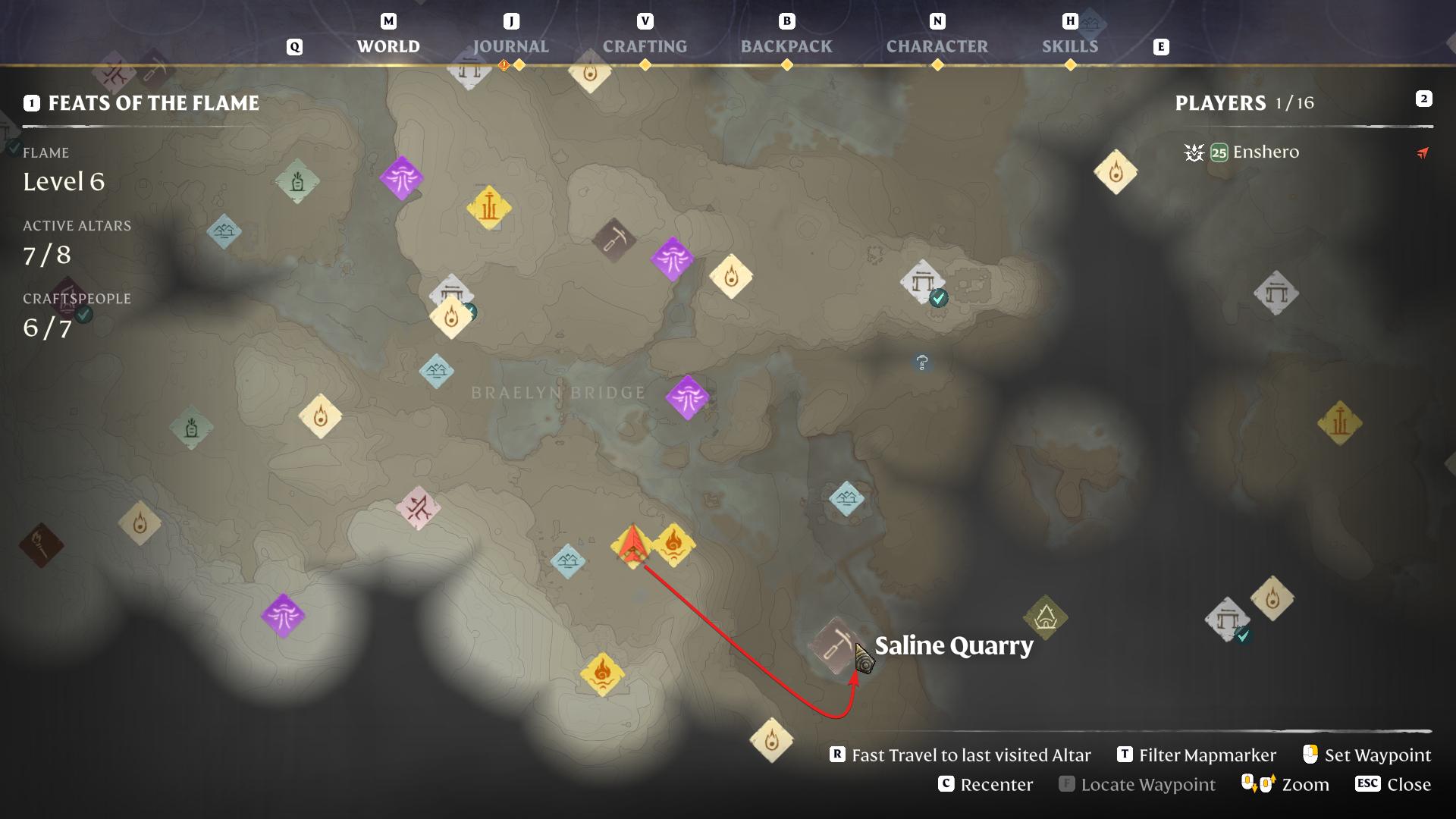 Explore the Saline Quarry for extra loot in Enshrouded Back to the Shroud Update