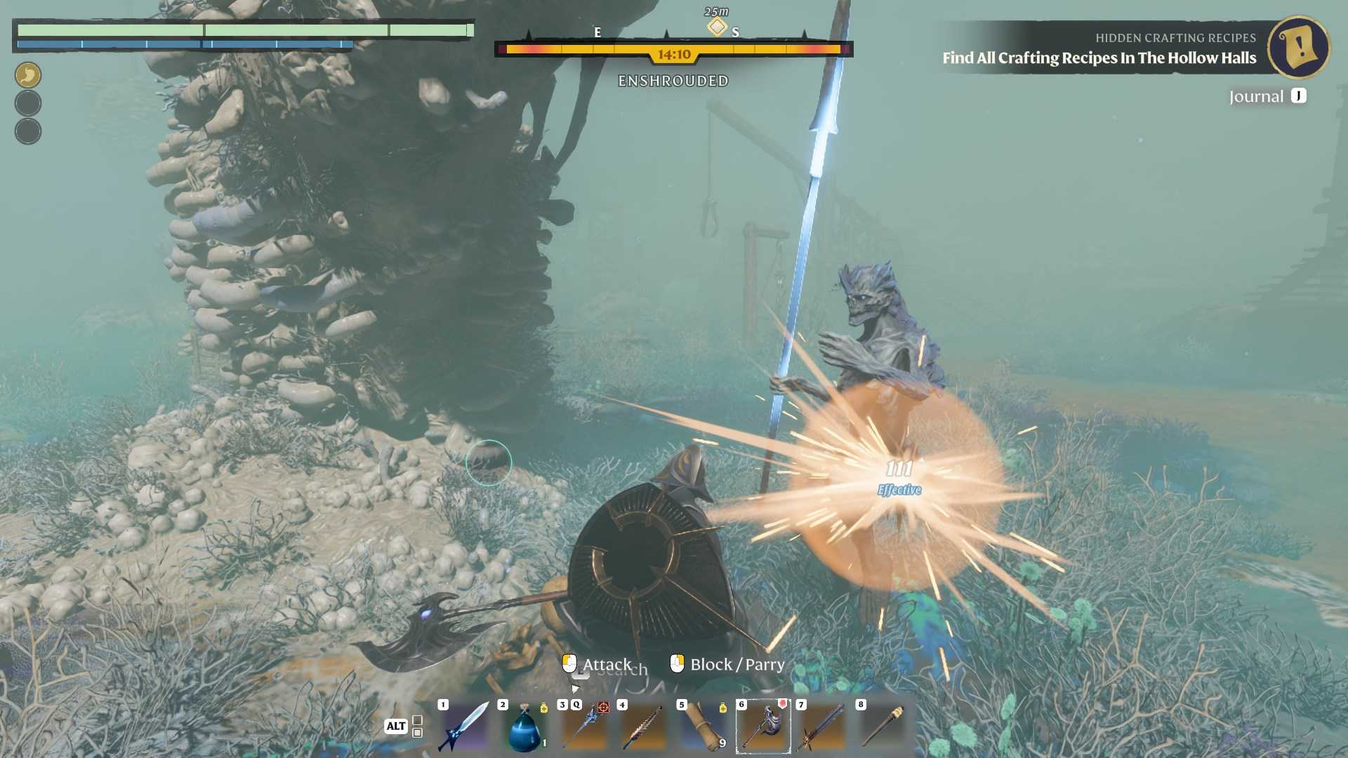 Navigate through the Shroud on your way back