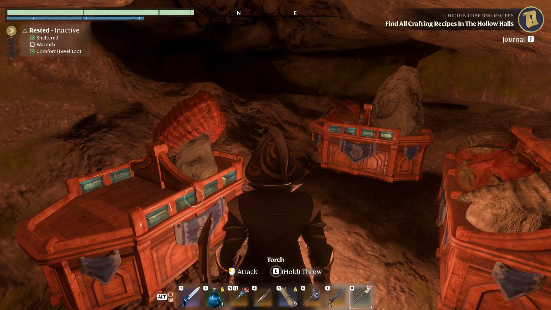 Display your Big Ammonite Fossil proudly in Enshrouded Back to the Shroud Update