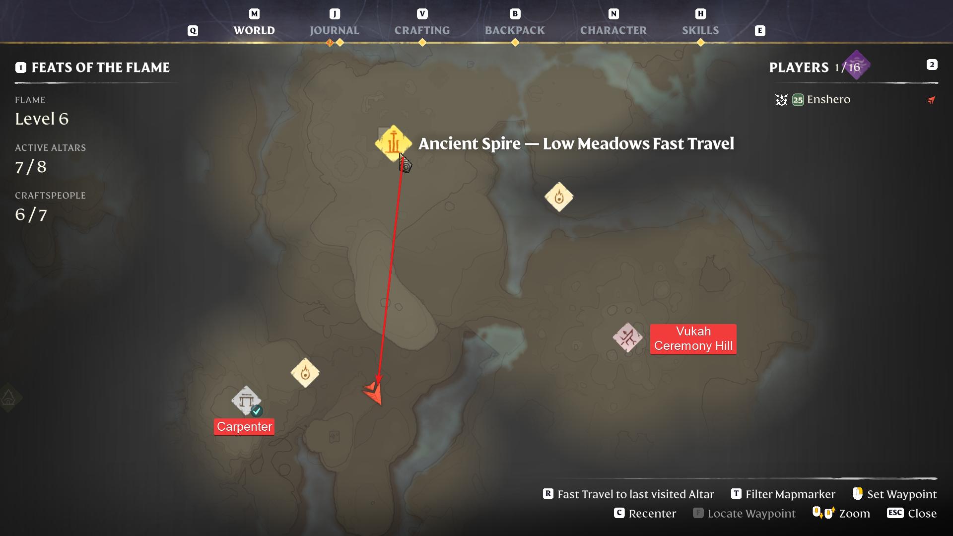 Glide from the Ancient Spire in Enshrouded Back to the Shroud Update
