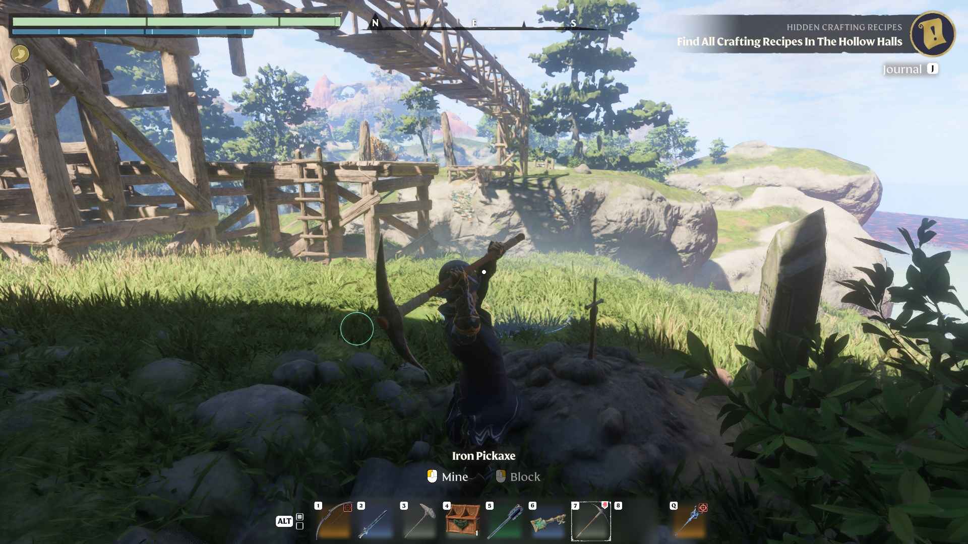 Dig up the golden chest