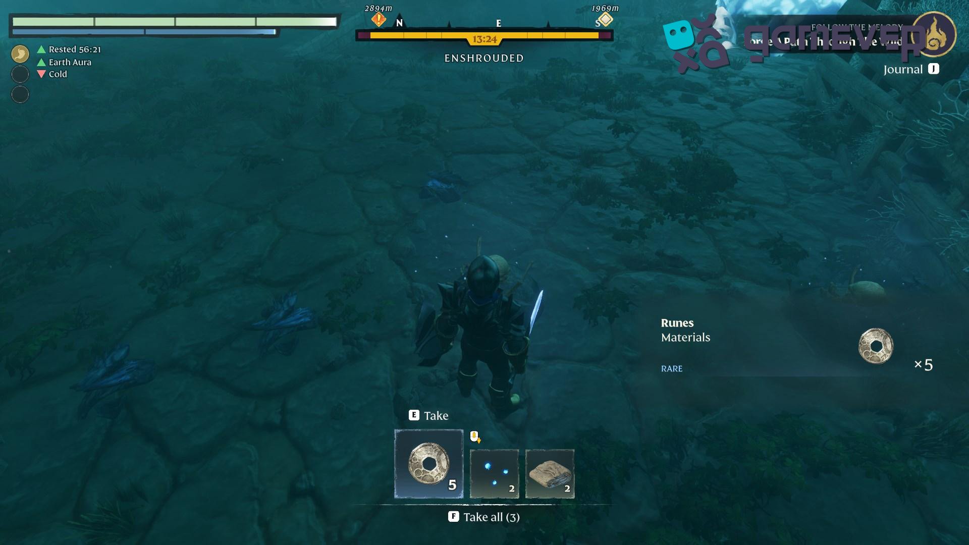 Reúne runas matando enemigos en Enshrouded y completando las misiones