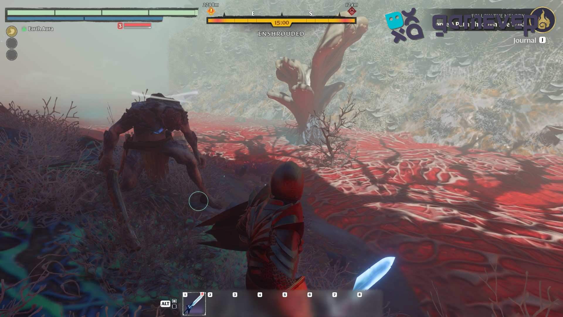 Practica parar a las bestias con un tiempo de parada tardío en la Actualización "Back to Shroud" de Enshrouded