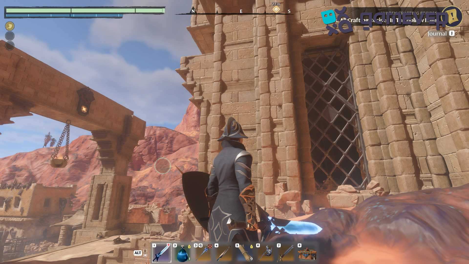 Rompe la ventana para entrar al Templo del Sol en la Actualización "Back to the Shroud" de Enshrouded