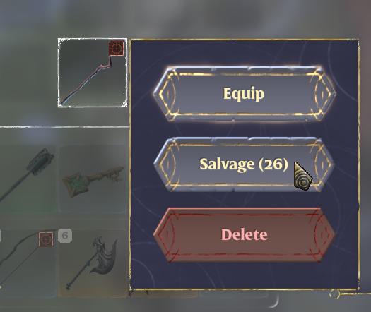 Zerlege alte Waffen für Runen in Enshrouded Back to the Shroud Update