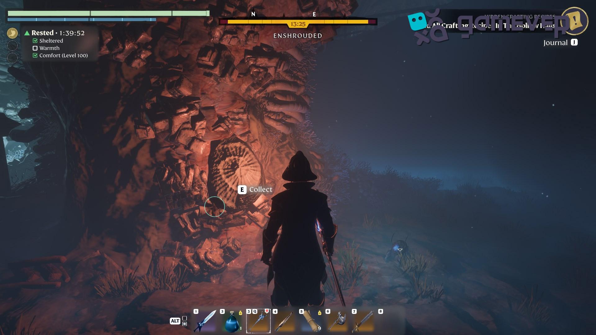 Exhibe con orgullo tu Fósil de Impresión de Amonite en tu base en la Actualización "Back to the Shroud" de Enshrouded