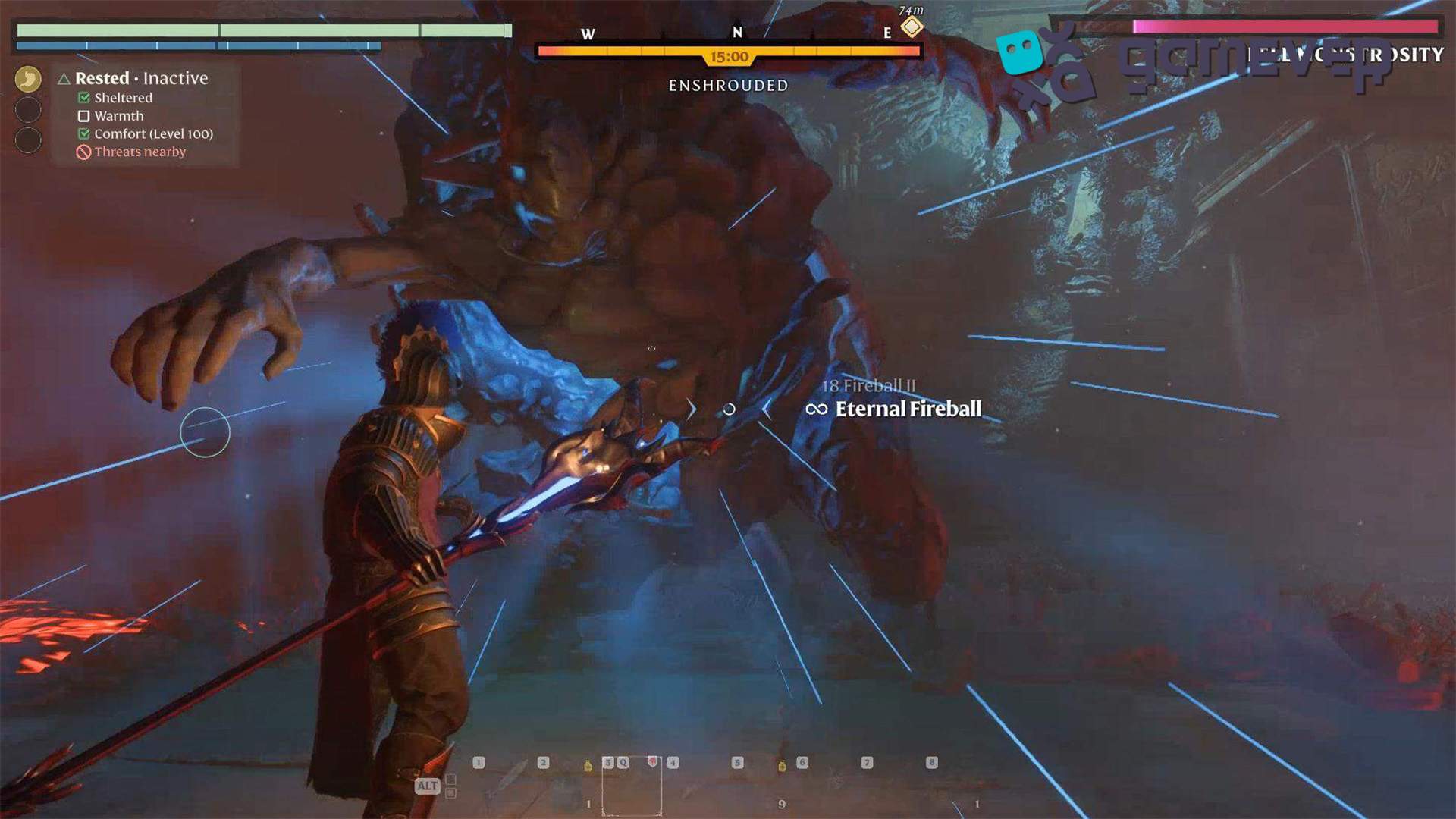 Lucha contra la Monstruosidad Caída en la Actualización "Back to the Shroud" de Enshrouded