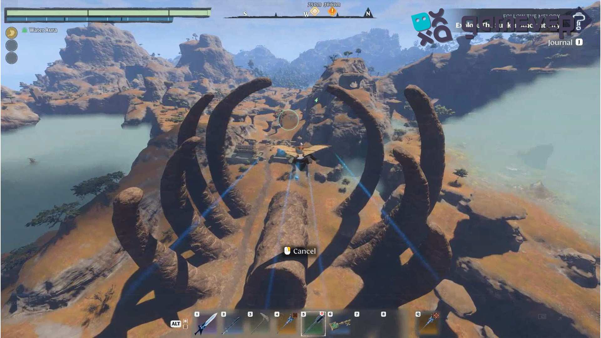 Deslízate hacia los Huesos Fosilizados Gigantes en la Actualización "Back to the Shroud" de Enshrouded